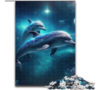 Puzzle Adulte 1000 pièces Dauphin en Carton, idéal pour Les Adolescents et Les familles - Jeu de réflexion à Faire soi-même, 1000 pièces(26x38cm)