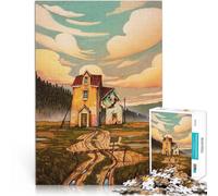 Puzzle Adulte 1000 pièces des Maisons Qui dépendent Les unes des Autres Jeu de Quiz Renforcer l'amour Entre Les Couples 52x38cm
