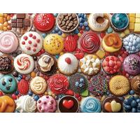 Puzzle Adulte 1000 Pièces Dessert Doux 70x50cm Puzzles pour Adultes Jeu éducatif Défi Jouets 1000 Pièces Puzzles pour Adultes Enfants
