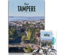Puzzle Adulte 1000 pièces, Difficile, Visite de Tampere, Jouet éducatif et décompressant, liste de souhaits avec Père Noël, pour Les Enfants de 14 Ans et Plus, 38x26cm