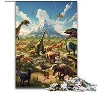 Puzzle Adulte 1000 pièces Dinosaur World Jigsaw, Un Casse-tête Stimulant pour Les Adolescents, Parfait pour la décoration intérieure ou comme Cadeau (Taille : 26x38cm)