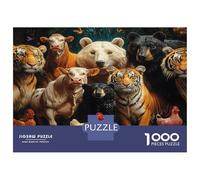 Puzzle Adulte 1000 Pièces Divers Animaux, Monde Animal, Jeu De Création Et Logique, 14 Ans Et Plus, Qualité Supérieure, Familiale Décoration Murale Cadeau 52x38cm/1000pcs