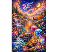 Puzzle Adulte 1000 Pièces,DIY Jeu éducatif Classique Puzzles,Un Puzzle Difficile,Cadeaux pour Femmes,Cadeaux pour Hommes,Thème : Animaux du Pays des Merveilles