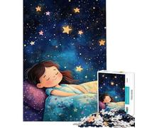 Puzzle Adulte 1000 pièces Dormir sous Les étoiles Jeu Manuel Stimulant et Difficile idéal comme Cadeau pour Toute la Famille (Taille 38x52cm)