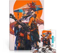Puzzle Adulte 1000 pièces Dragon Geisha Assassin Jouets de Jeu pour Cadeau Familial Activités Amusantes à la Maison, Cadeaux d'anniversaire, Cadeaux de Voyage, 75x50cm