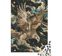 Puzzle Adulte 1000 Pièces Eagle Art Print-3 Puzzles pour Adolescents - Anti-Stress - Chaque Pièce Est Unique - Jeu Stimulant 52x38cm/1000pcs