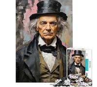 Puzzle Adulte 1000 pièces Ebenezer Scrooge Stimule Le Cerveau Cadeau d'anniversaire Décoration intérieure Convient aux Personnes de 14 Ans et Plus (50x75cm)