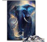 Puzzle Adulte 1000 pièces Éléphant onirique, Casse-tête éducatif, décoration Artistique pour la Maison et Le Bureau, 14 Ans et Plus (Taille : 26x38cm)