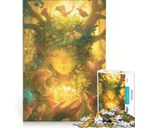 Puzzle Adulte 1000 pièces Esprit de la forêt, Jeu Impossible, améliore la mémoire, avec des pièces de Formes aléatoires Parfaitement emboîtables 50x75cm