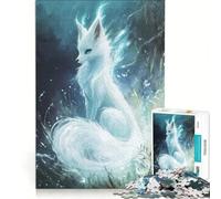 Puzzle Adulte 1000 pièces Esprit du Renard Blanc Jeux de société Analyse et logique Cadeaux pour Les Amis et la Famille 38x52cm