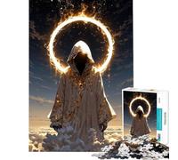 Puzzle Adulte 1000 pièces Être céleste sans Visage Jeu Impossible Apprentissage Jouets éducatifs Cadeaux de Noël Secret pour s'amuser en Famille (Dimensions 38x52cm)