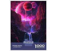 Puzzle Adulte 1000 Pièces Fantasy Alien Planet Landscape Puzzles pour Adolescents pour S'amuser en Famille Difficile Et Stimulant Un pour Les Jeux 52x38cm/1000pcs