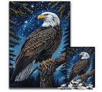 Puzzle Adulte 1000 pièces Fantasy Eagle Puzzles en Bois Soulagement du Stress Staycation Kill Time, Une œuvre d'art pour et 14 Ans 50X75CM