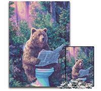 Puzzle Adulte 1000 pièces Fantasy Grizzlies, Puzzle en Carton, Jeu Stimulant, Jouets, Anniversaires et Cadeaux Uniques, à partir de 14 Ans, 26x38cm