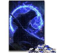 Puzzle Adulte 1000 pièces Fantasy Samouraï Ninja Adolescent Puzzle, Anti-Stress Staycation Kill Time Décoration Maison Jouets (75x50cm)
