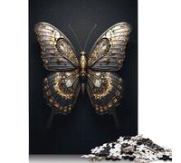 Puzzle Adulte 1000 pièces Fat Cat Butterfly Fantasy Puzzles en Bois pour Adultes Puzzle Durable pour Adultes 1000 pièces (75 x 50 cm)