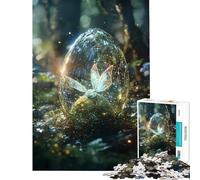 Puzzle Adulte 1000 pièces Fée dans Un œuf de Cristal Jeu Familial éducatif et ludique pour améliorer la mémoire (Dimensions 38x26cm)
