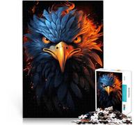 Puzzle Adulte 1000 pièces Feu de fierté de l'aigle américain Jouets de Divertissement Familial Œuvre d'art 38x26cm