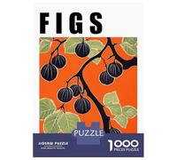 Puzzle Adulte 1000 Pièces Figs Branch Retro Kitchen Poster Puzzle pour Adolescents Course De Vitesse Manuelle Liste De Souhaits avec Le Père Noël Jeu Stimulant Jouets 70x50cm/1000pcs