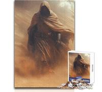 Puzzle Adulte 1000 pièces - Figurine à Capuche dans Une tempête du désert - Idéal pour des Moments de détente - Découpe précise de Haute qualité - Dimensions:38x26cm