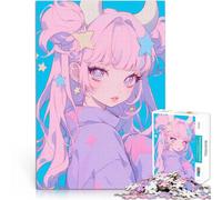 Puzzle Adulte 1000 pièces Fille d'anime esthétique Jouets Jeux éducatifs Soulagement du Stress décoration Murale 50x70cm