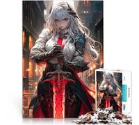 Puzzle Adulte 1000 pièces Fille guerrière Valkyrie Jouet éducatif intellectuel décompressant Décoration d'intérieur 52x38cm