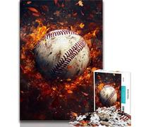 Puzzle Adulte 1000 pièces Flame Tennis pour Adolescent, pour Un Moment de détente à la Maison avec des pièces de Formes aléatoires entièrement emboîtables (Taille 75x50cm)