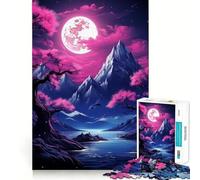 Puzzle Adulte 1000 pièces Fleurs de Cerisier Art Japonais Découpe serrée Jeu de résolution de problèmes Amusant et divertissant Décoration d'anniversaire Cadeau (50x75cm)