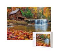 Puzzle Adulte 1000 Pièces Forêt Cascade 75x50cm Impossible Difficile Défiant, Puzzles pour Adultes Jeu éducatif Défi Jouets 1000 Pièces Puzzles pour Adultes, Divertissement Créatif Cadeau u-666
