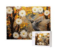 Puzzle Adulte 1000 Pièces Forêt de colibris 75 x 50cm Puzzles pour Adultes Jeu éducatif Défi Jouets 1000 Pièces Puzzles pour Adultes Enfants, Puzzle de Bricolage Coloré pour la Décor de la Maison m237