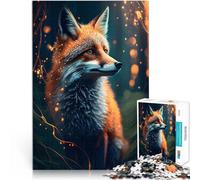 Puzzle Adulte 1000 pièces Fox Lighting Aidez Le Cerveau à exercer des Jouets addictifs pour cultiver la Patience Idées Cadeaux 52x38cm