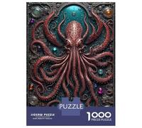 Puzzle Adulte 1000 Pièces Galactic Kraken Chronicles Puzzles Adultes Anti-Stress - Niveau De Difficulté Élevé - Cadeau Unique pour Un Anniversaire Ou Noël 52x38cm/1000pcs