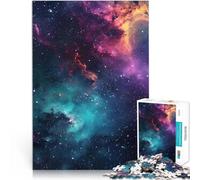 Puzzle Adulte 1000 pièces Galaxie Spatiale colorée Défi Difficile pour soulager Le Stress Jeu éducatif pour Anniversaire, Noël 52x38cm