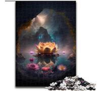 Puzzle Adulte 1000 pièces Galaxy Art Lotus Jigsaw Jeu de réflexion pour Adolescents, pour Une soirée de Jeux en Famille (Taille : 26x38cm)