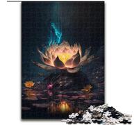 Puzzle Adulte 1000 pièces Galaxy Art Lotus Jigsaw Jeu Familial interactif, pour Les fêtes, Jeu d'activités familiales (Taille : 26x38cm)