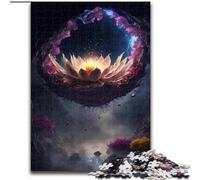 Puzzle Adulte 1000 pièces Galaxy Art Lotus Puzzle Jeu Familial interactif, pour Les Vacances, Jeu d'activités familiales (Taille : 26x38cm)