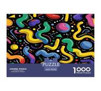 Puzzle Adulte 1000 Pièces Graffiti psychédélique Modèles artistiques, Jeu Éducatif Défi Jouets, Adultes 14 Ans Et Plus, Adulte Classique Puzzle 70x50cm/1000pcs