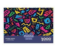 Puzzle Adulte 1000 Pièces Graffiti psychédélique Modèles artistiques, Jeu Éducatif Défi Jouets, Adultes 14 Ans Et Plus, Qualité Supérieure 70x50cm/1000pcs