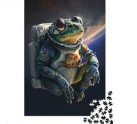 Puzzle adulte 1000 pièces Grenouille Espace astronaute 6 puzzles pour adultes Jeu éducatif Défi Jouet 1000 pièces (75x50 cm)