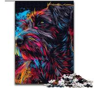 Puzzle Adulte 1000 pièces Griffon d'arrêt à Poil Dur, Puzzle en Carton, Jeu Familial interactif, décoration d'intérieur à Faire soi-même, Casse-tête Stimulant, 1000 pièces(26x38cm)