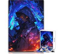 Puzzle Adulte 1000 pièces - Guerrier Dragon - Jeu intellectuel - Décoration intérieure pour Un Père Noël Secret - Dimensions : 38x26cm
