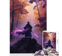 Puzzle Adulte 1000 pièces Guerrier samouraï Mystique Jeu éducatif Idée Cadeau Convient pour la décoration de Bureau Dimensions 50x75cm