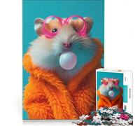 Puzzle Adulte 1000 pièces Hamster Bubblegum, Jeu Manuel, Difficile et Stimulant, idéal comme Cadeau pour Toute la Famille 50x75cm