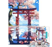 Puzzle Adulte 1000 pièces Hanami Harmony Puzzle pour Adultes Jouet de décoration Murale Analyse et logique Cadeau Unique pour Un Anniversaire ou Noël (Taille 38x26cm)