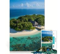 Puzzle Adulte 1000 pièces, Havre de Paix Tropical, Jeu d'assemblage précis, Jouet cérébral Intelligent, pour Passer du Temps Libre, Cadeau d'anniversaire pour stimuler l'esprit (50x75cm)