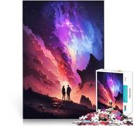 Puzzle Adulte 1000 pièces Histoire d'amour épique dans la Galaxie Coupe de précision avec Affiche et Feuille de Questions correspondantes 52x38cm