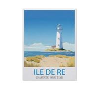 Puzzle Adulte 1000 Pièces，Île de Ré Charente-Maritimes，Puzzle Classique Jouet Jeu De Puzzle Unique Décorations pour La Maison Et Cadeaux Puzzle pour Enfants Et Adultes（50x70cm）-GO56