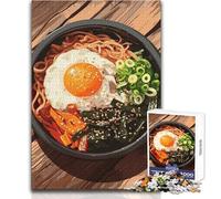 Puzzle Adulte 1000 pièces, Illustration de Bol de bibimbap, Jeu Relaxant, Passe-Temps idéal pour Un W nd à la Maison, Cadeau de Noël Secret, Format 38x26cm