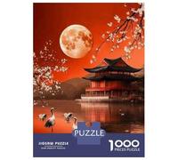 Puzzle Adulte 1000 Pièces Japanese Garden Lanterns Puzzle pour Adultes - Jeu Anti-Stress pour Améliorer La Mémoire - Idéal comme Cadeau pour Toute La Famille 70x50cm/1000pcs