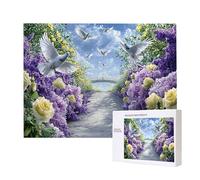 Puzzle Adulte 1000 Pièces Jardin 75x50cm Impossible Difficile Défiant, Puzzles pour Adultes Jeu éducatif Défi Jouets 1000 Pièces Puzzles pour Adultes, Divertissement Créatif Cadeau u-357